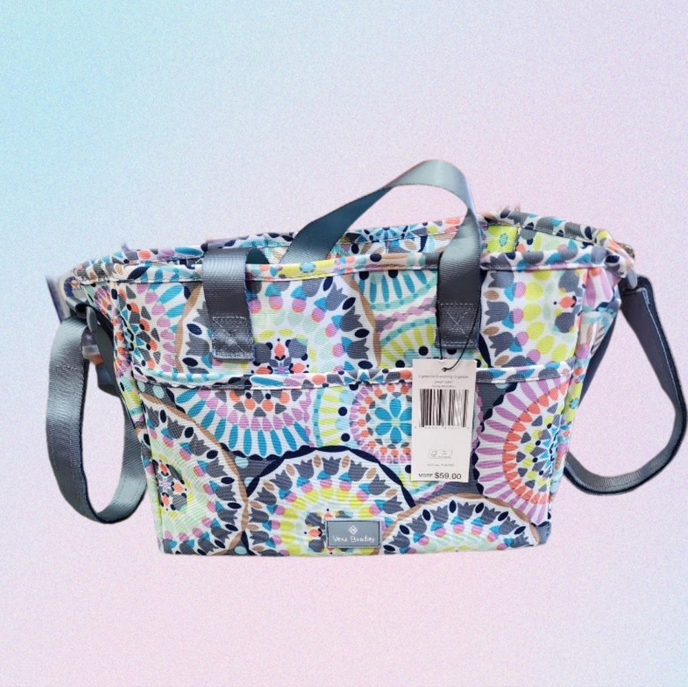 Vera Bradley Lighten Up Everything Organizer - Sunny Medalion NWT